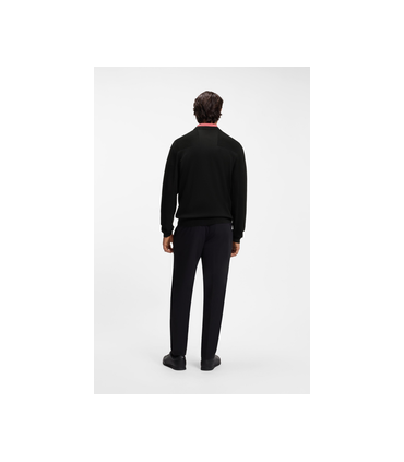 Sweat col rond boss green 001black