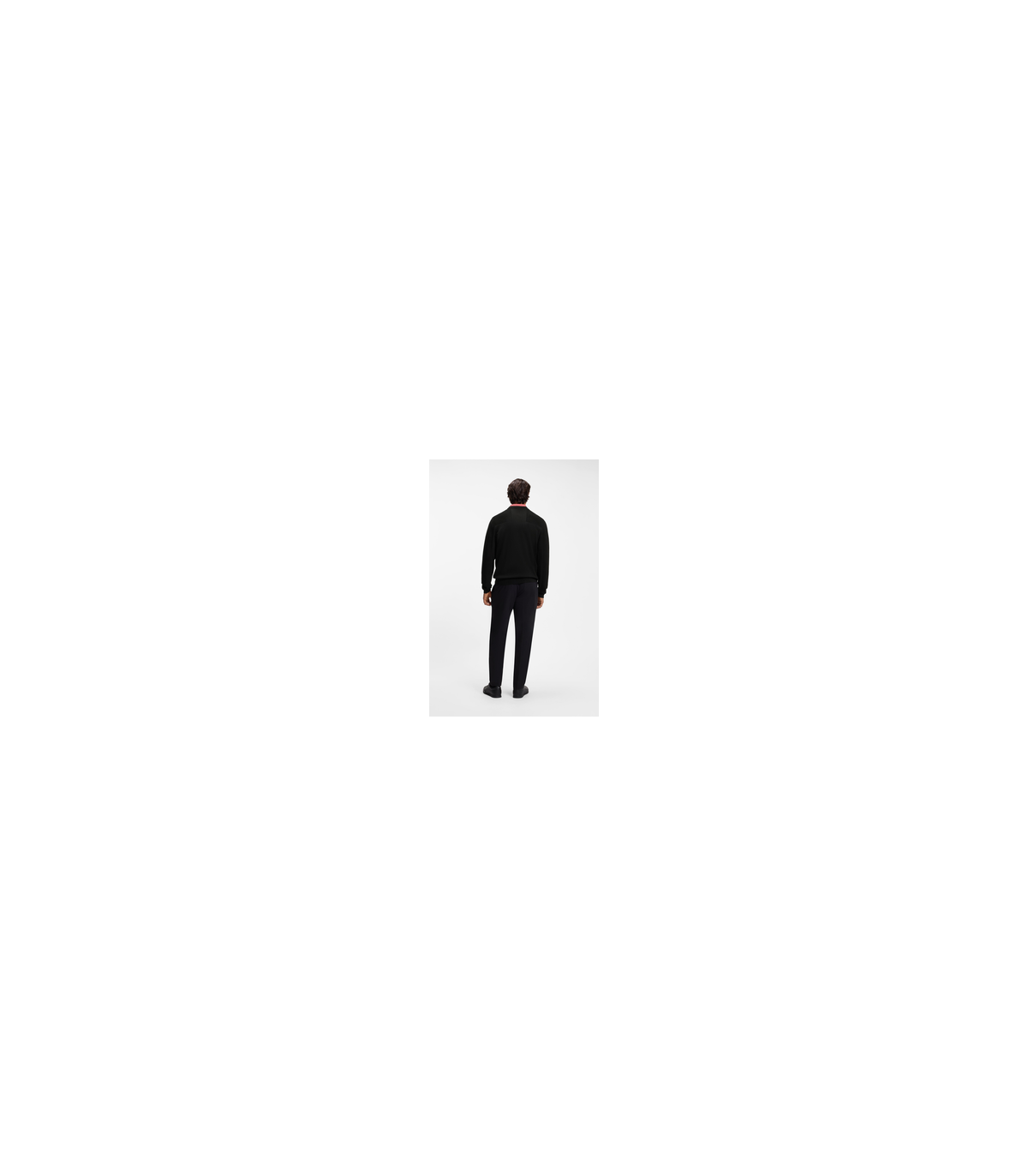 Sweat col rond boss green 001black