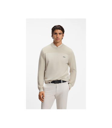 Sweat col rond boss green 272lightbeige