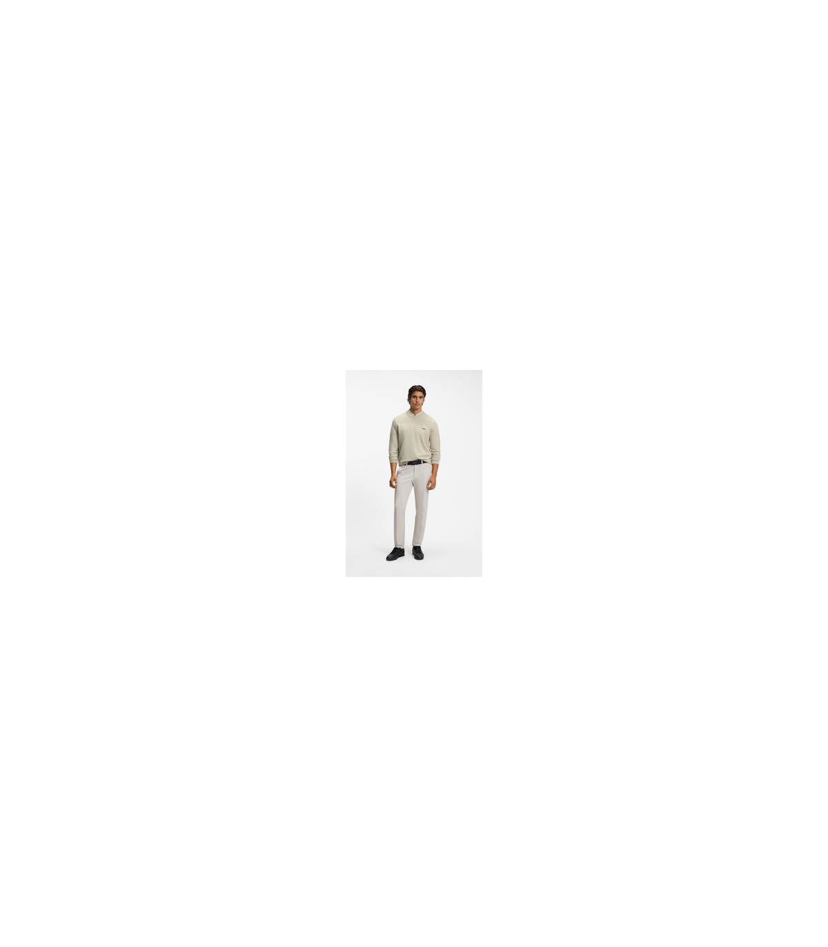 Sweat col rond boss green 272lightbeige