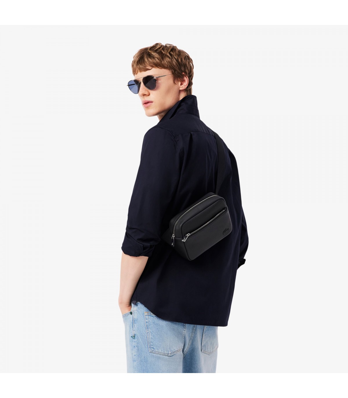 Maroquinerie sacoche lacoste 000noir