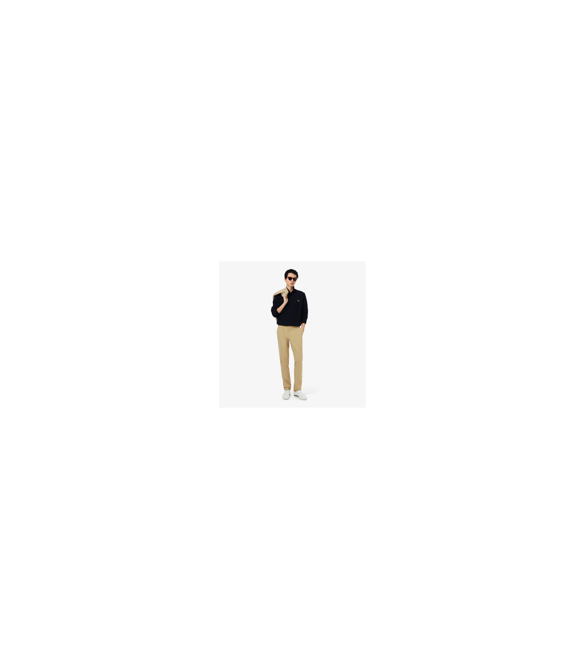 Pull col rond lacoste 166-marine