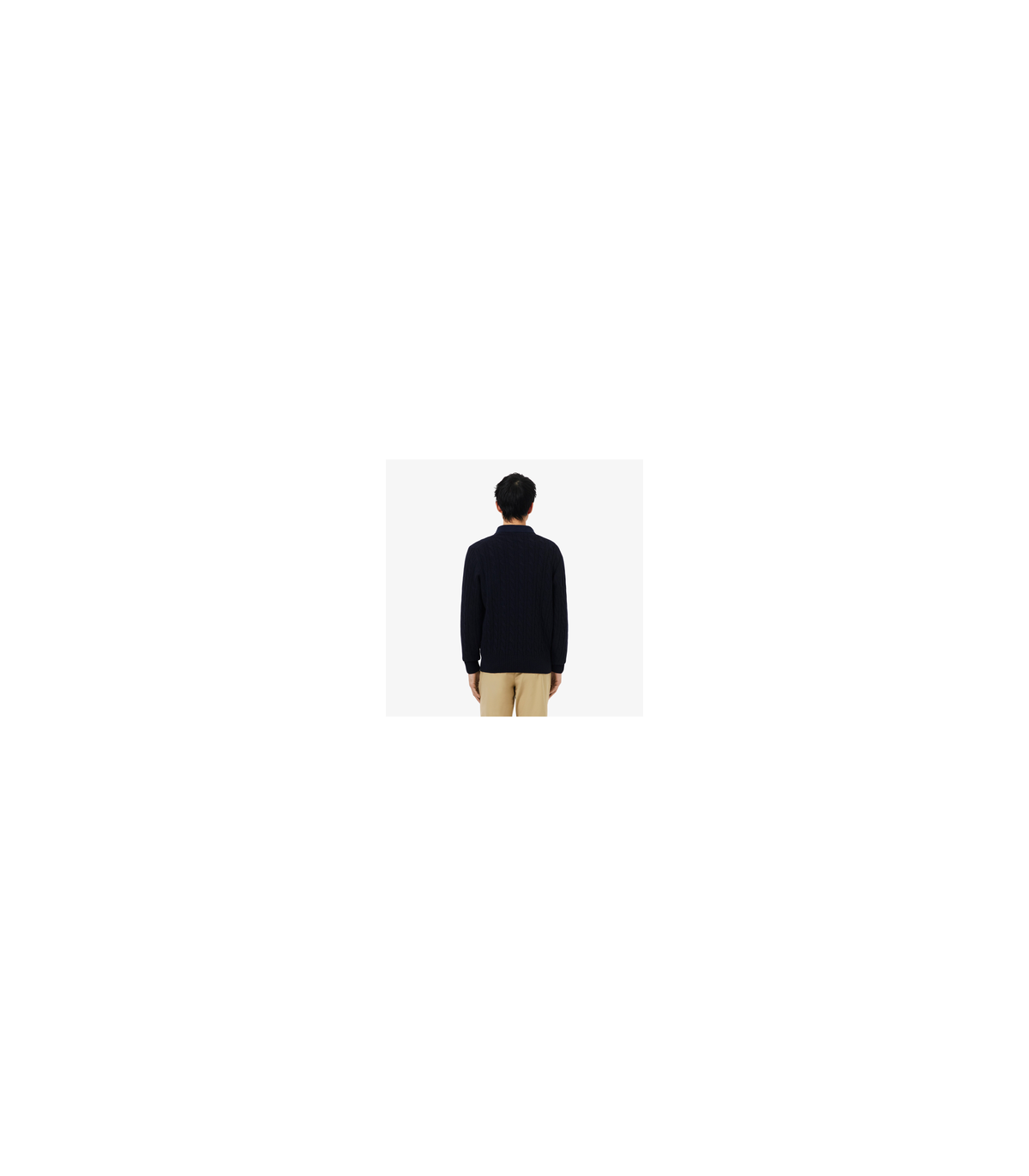 Pull col rond lacoste 166-marine