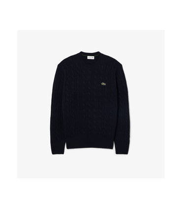 Pull col rond lacoste 166-marine
