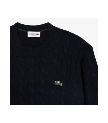 Pull col rond lacoste 166-marine