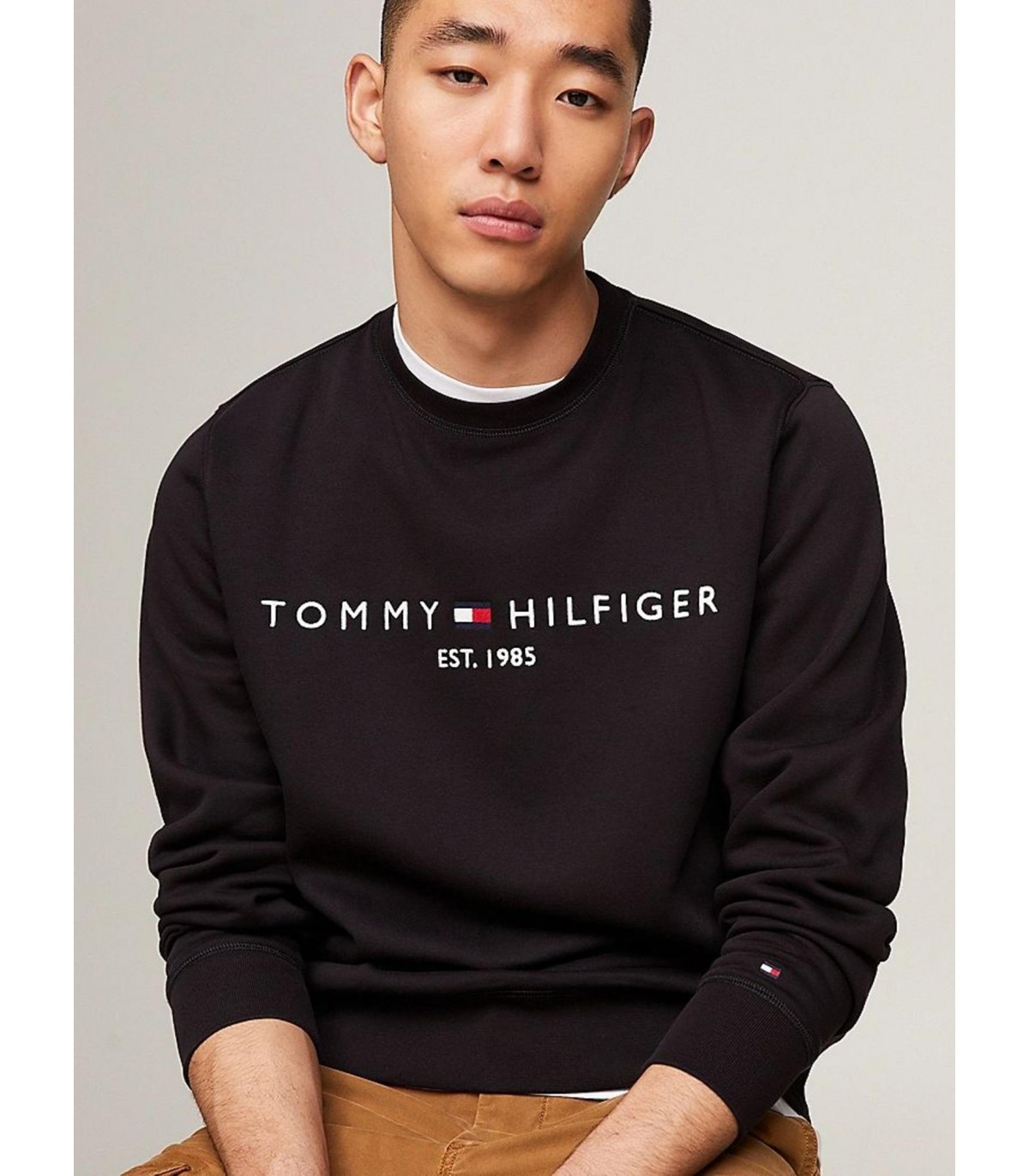 Sweat col rond tommy menswear bdsblack