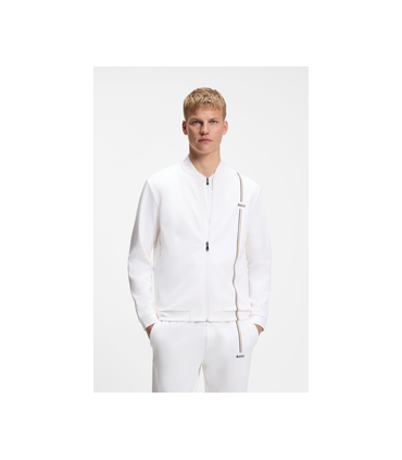 Sweat zippe boss green 100white