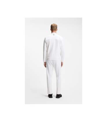 Sweat zippe boss green 100white