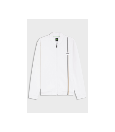 Sweat zippe boss green 100white