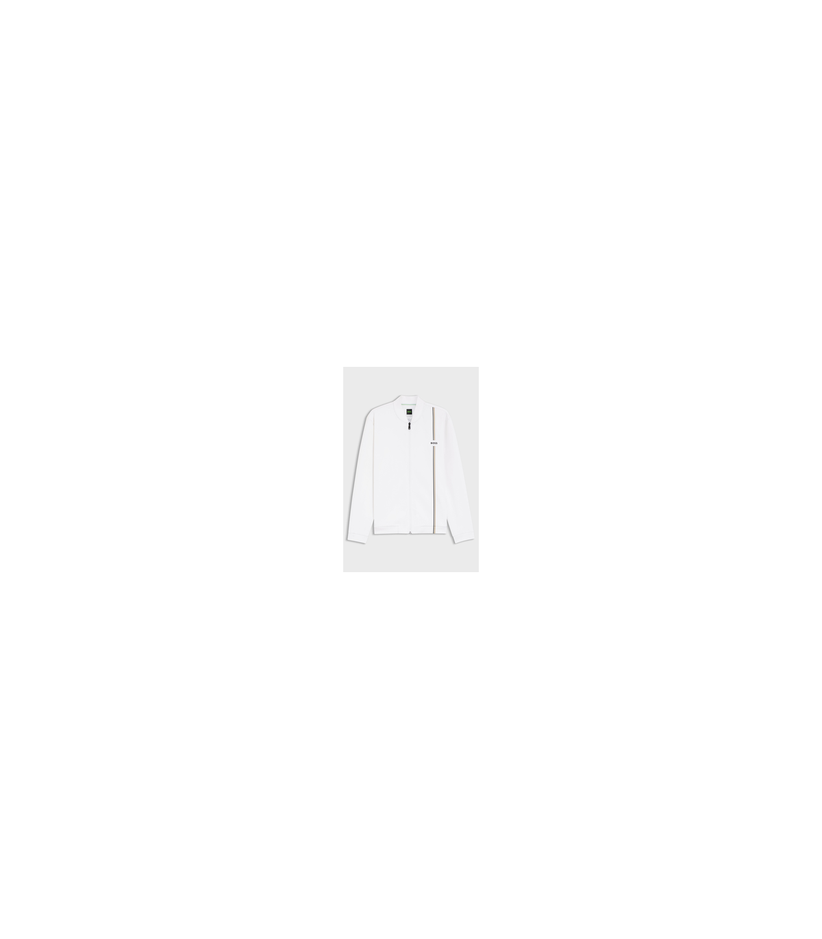 Sweat zippe boss green 100white