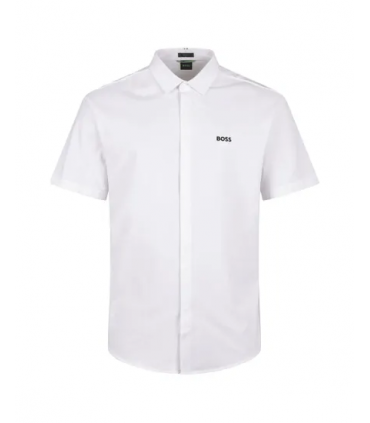 Chemise mc boss green 100white