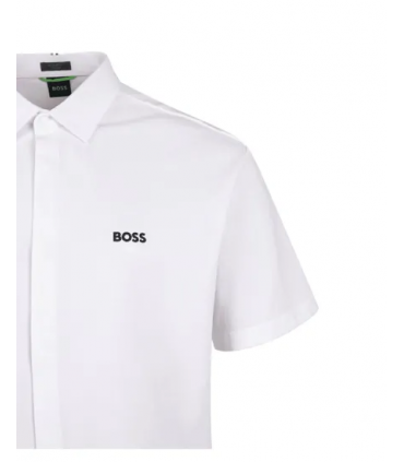 Chemise mc boss green 100white