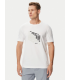 Tee shirt mc boss green 100white