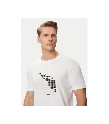 Tee shirt mc boss green 100white