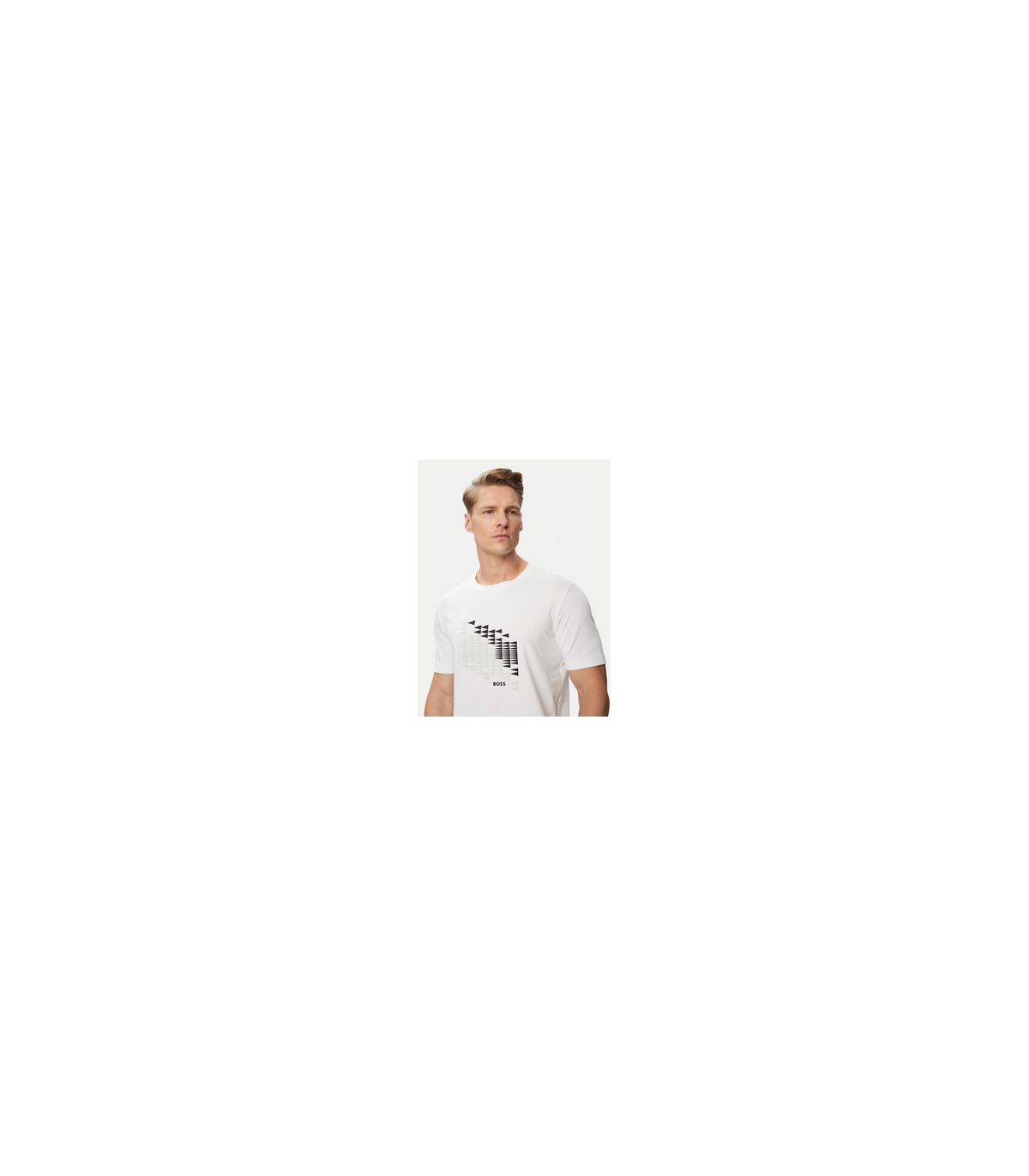 Tee shirt mc boss green 100white