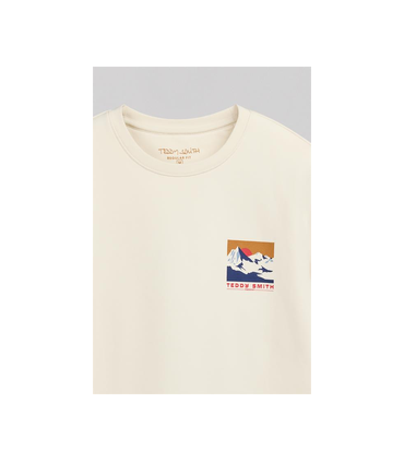 Sweat col rond teddy smith 230creme