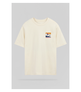 Tee shirt mc teddy smith 230creme