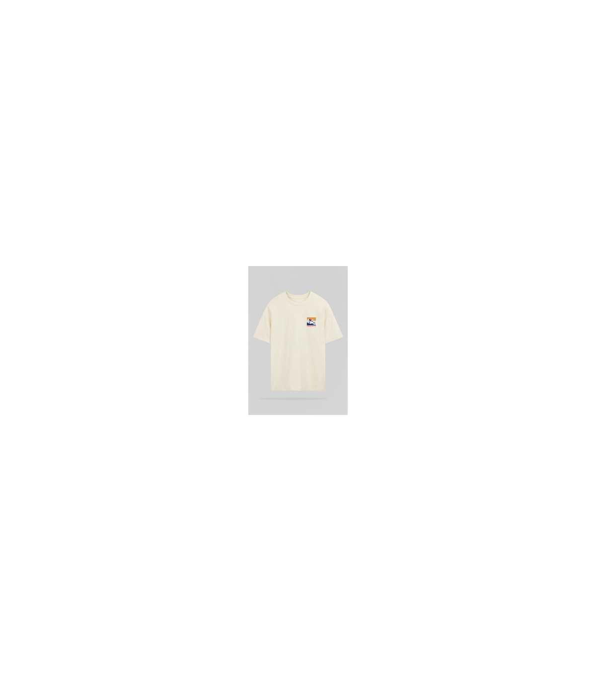 Tee shirt mc teddy smith 230creme