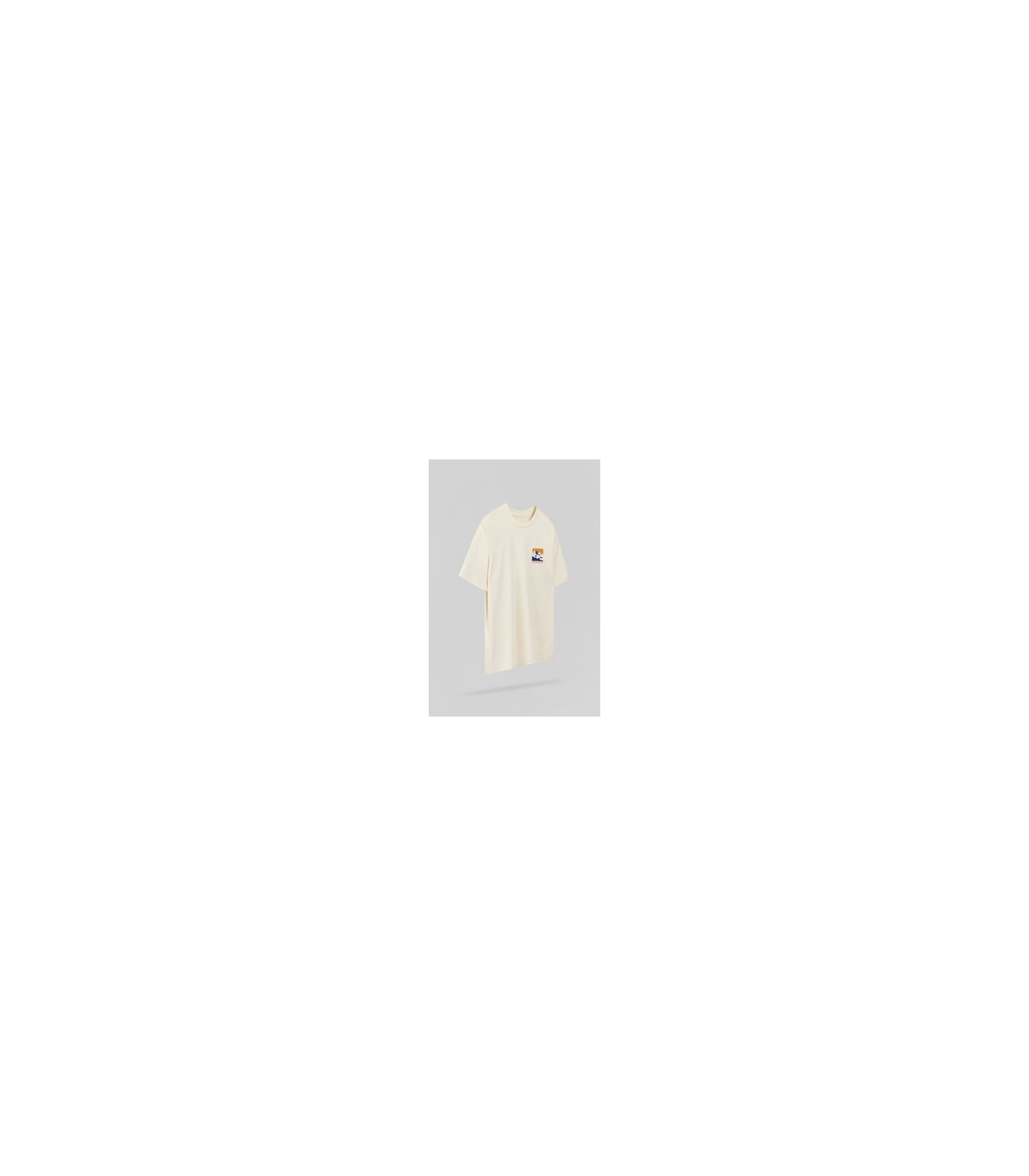 Tee shirt mc teddy smith 230creme