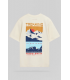 Tee shirt mc teddy smith 230creme