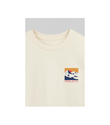 Tee shirt mc teddy smith 230creme
