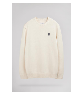 Pull col rond teddy smith 210ecru
