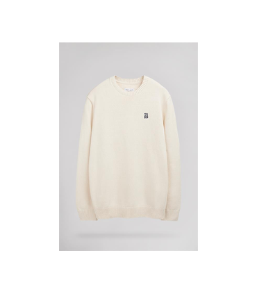 Pull col rond teddy smith 210ecru