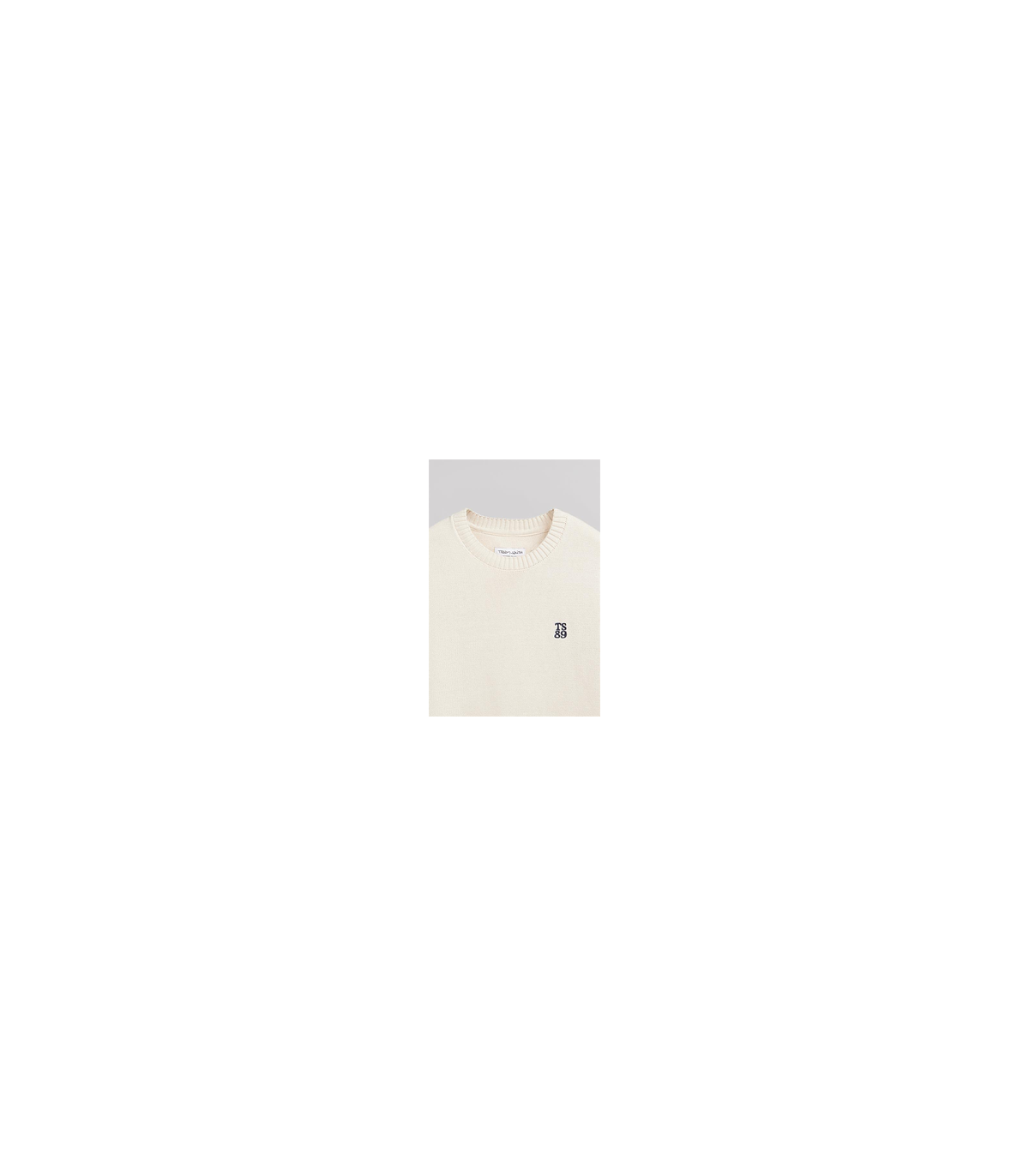 Pull col rond teddy smith 210ecru