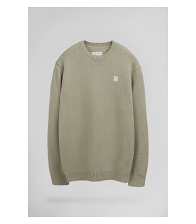 Pull col rond teddy smith 412dkaki