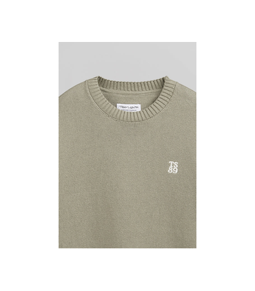 Pull col rond teddy smith 412dkaki
