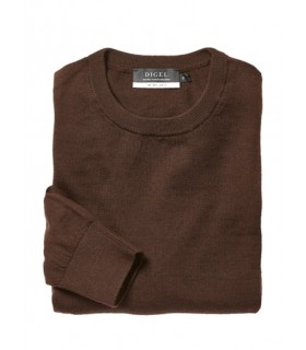 Pull col rond digel 30marron