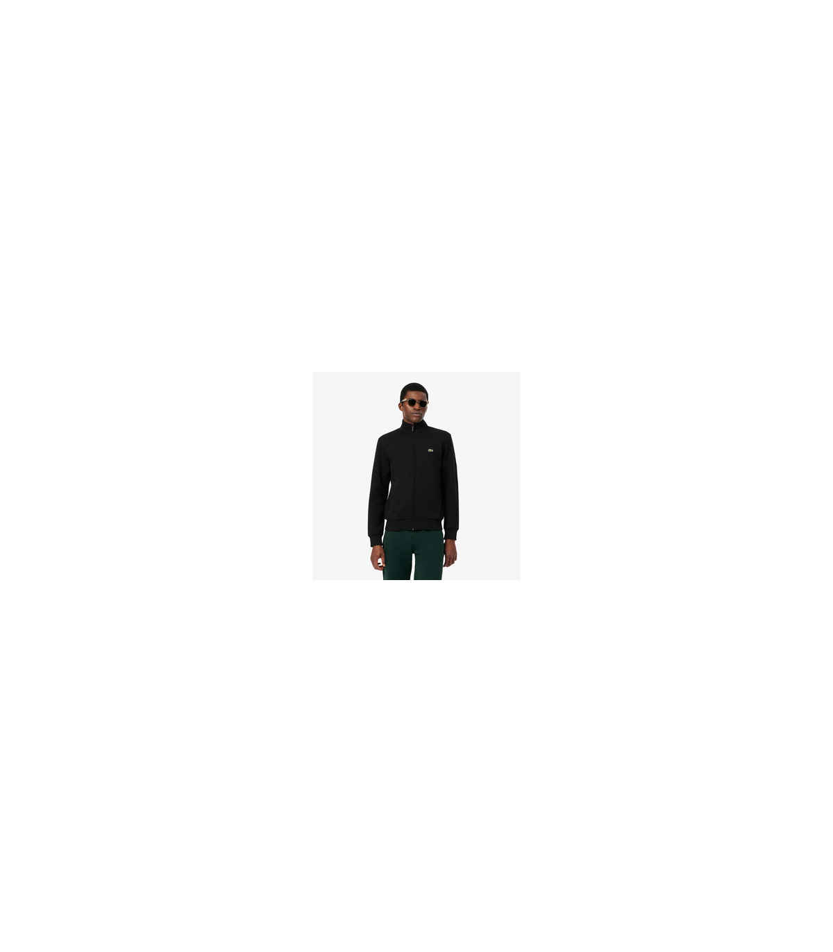Sweat zippe lacoste 031-noir