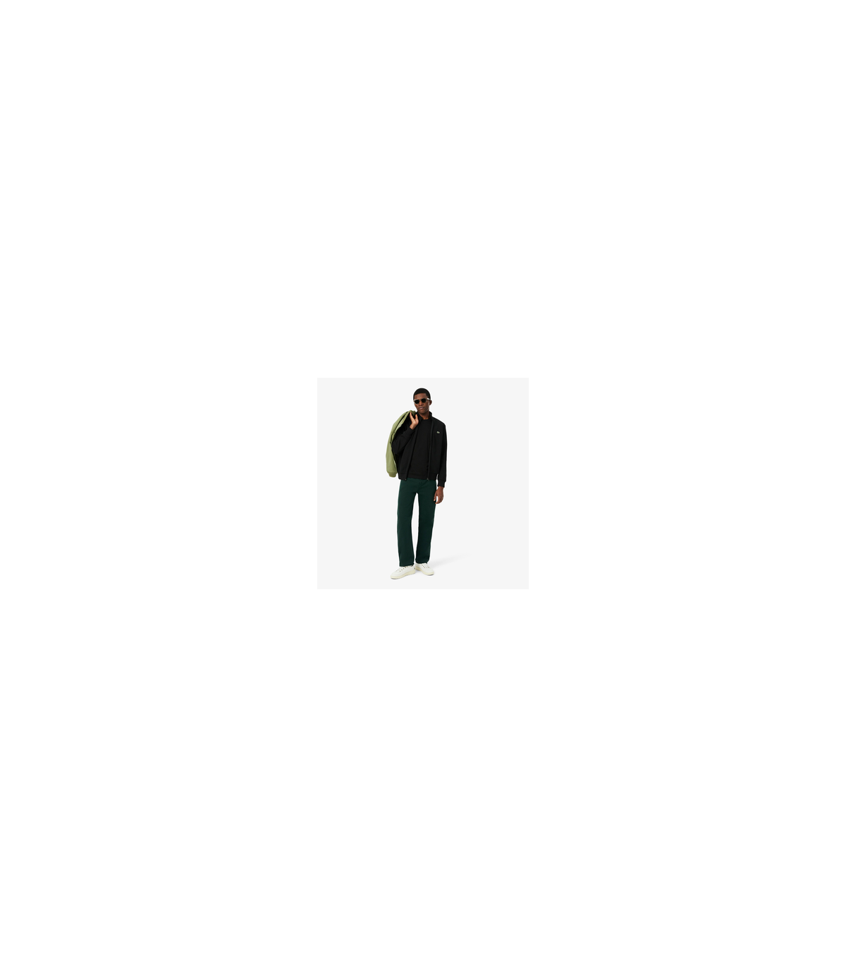 Sweat zippe lacoste 031-noir