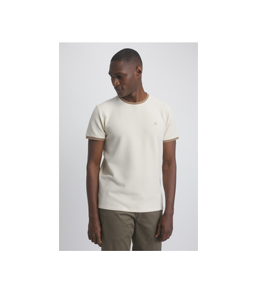 Tee shirt mc benson & cherry beige
