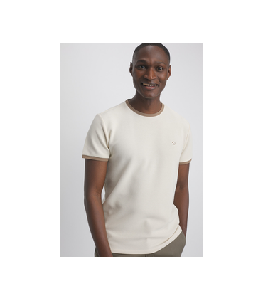 Tee shirt mc benson & cherry beige
