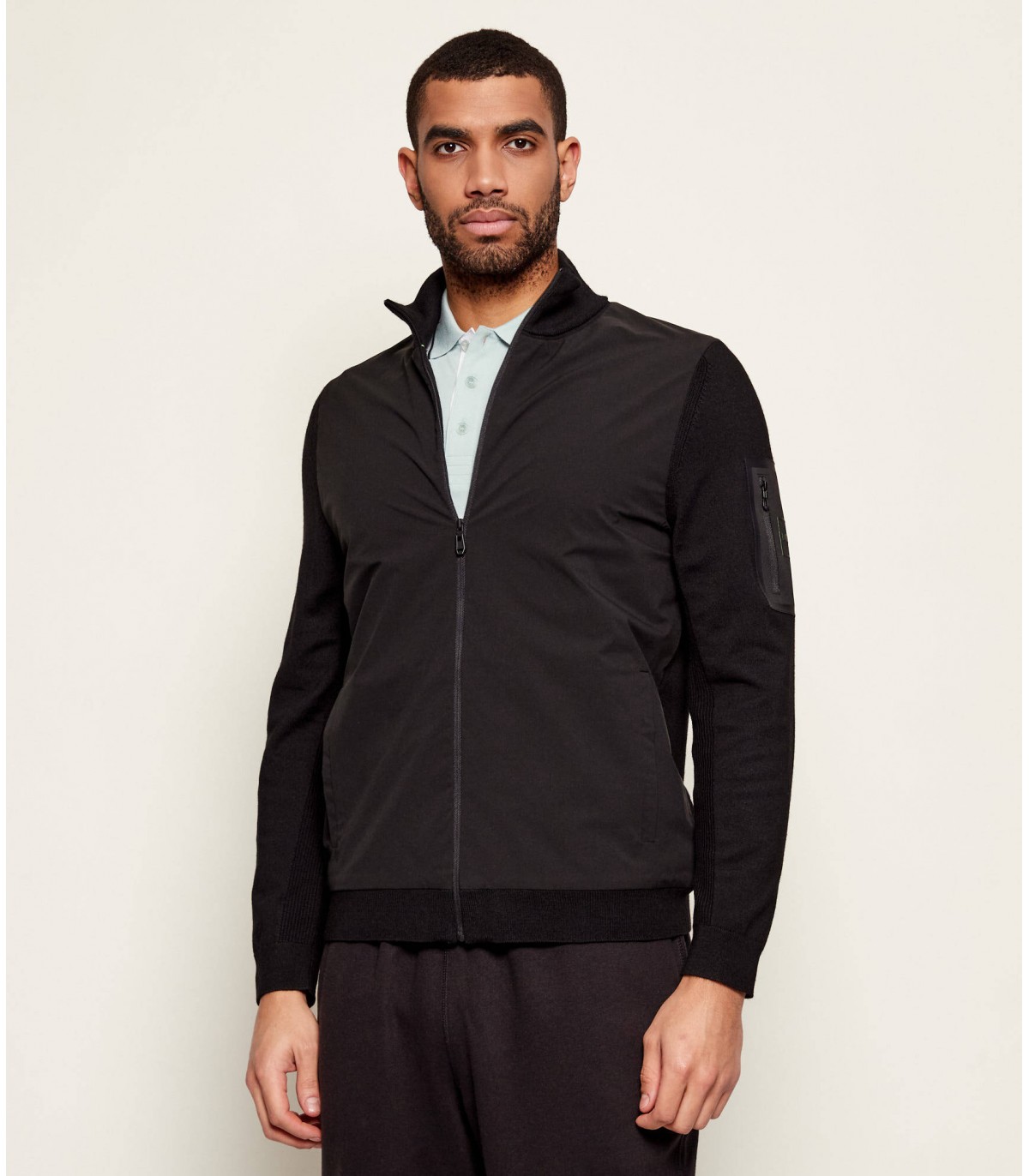 Gilet zippe boss green 001black