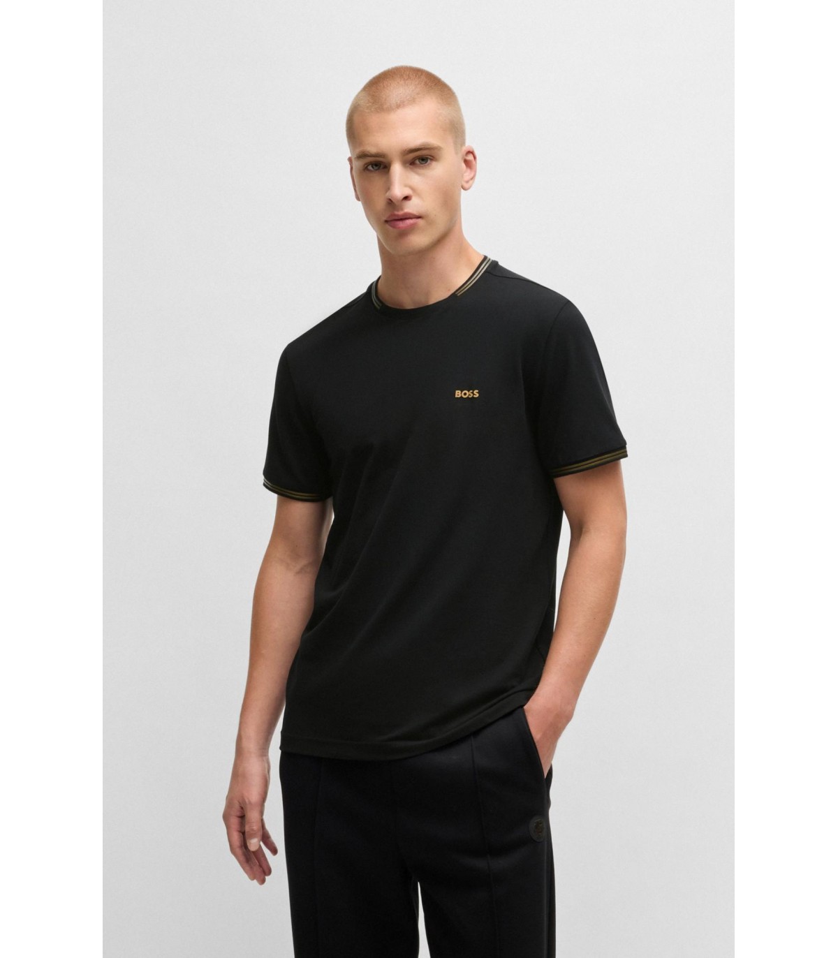 Tee shirt mc boss green 006black