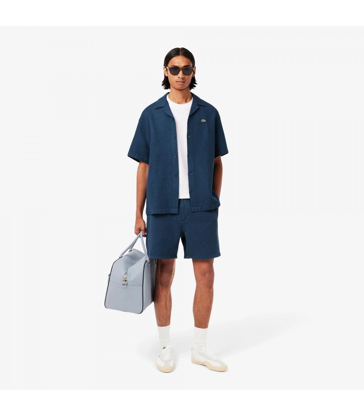 Tee shirt mc lacoste 001-blanc