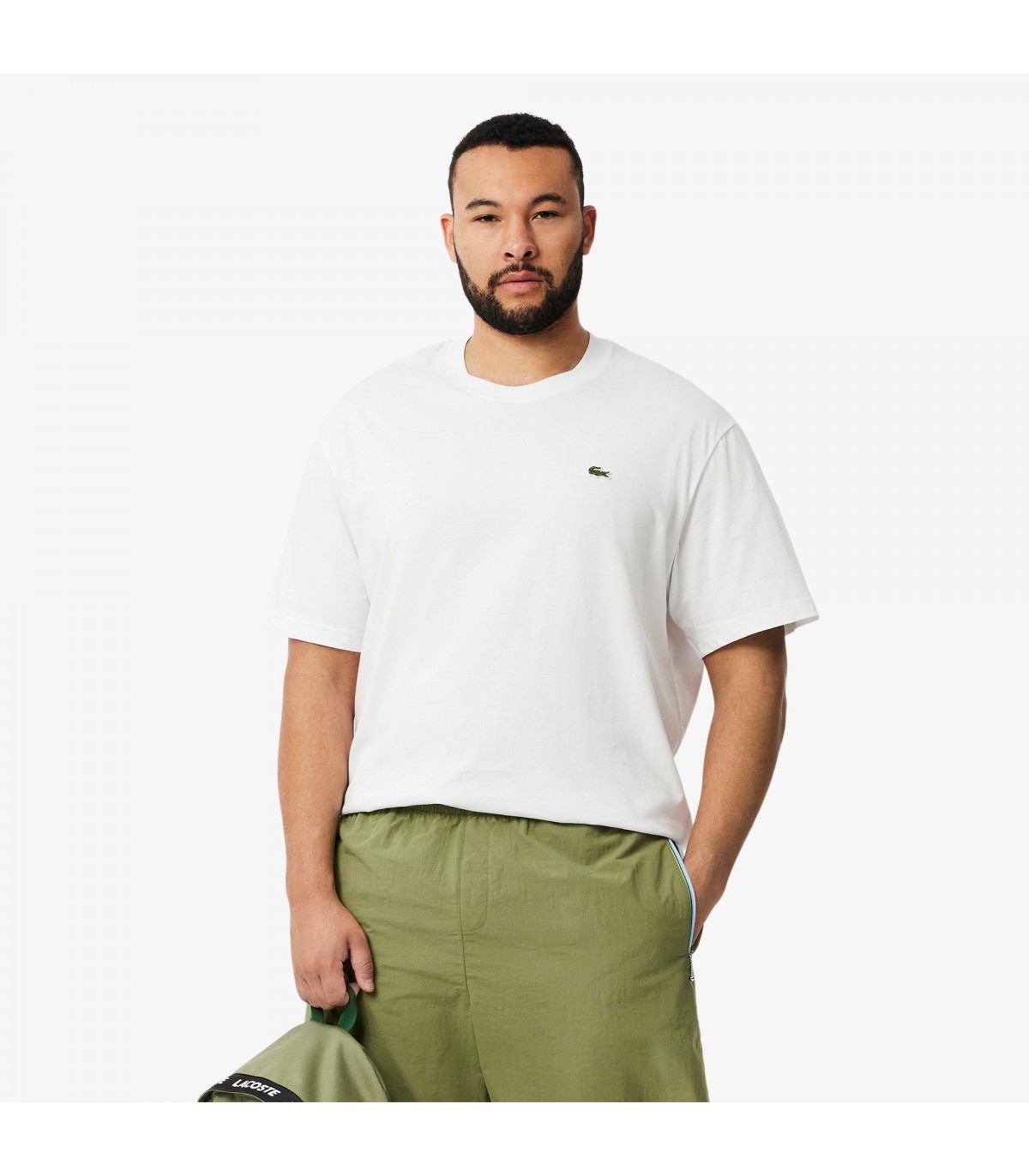 Tee shirt mc lacoste 001-blanc