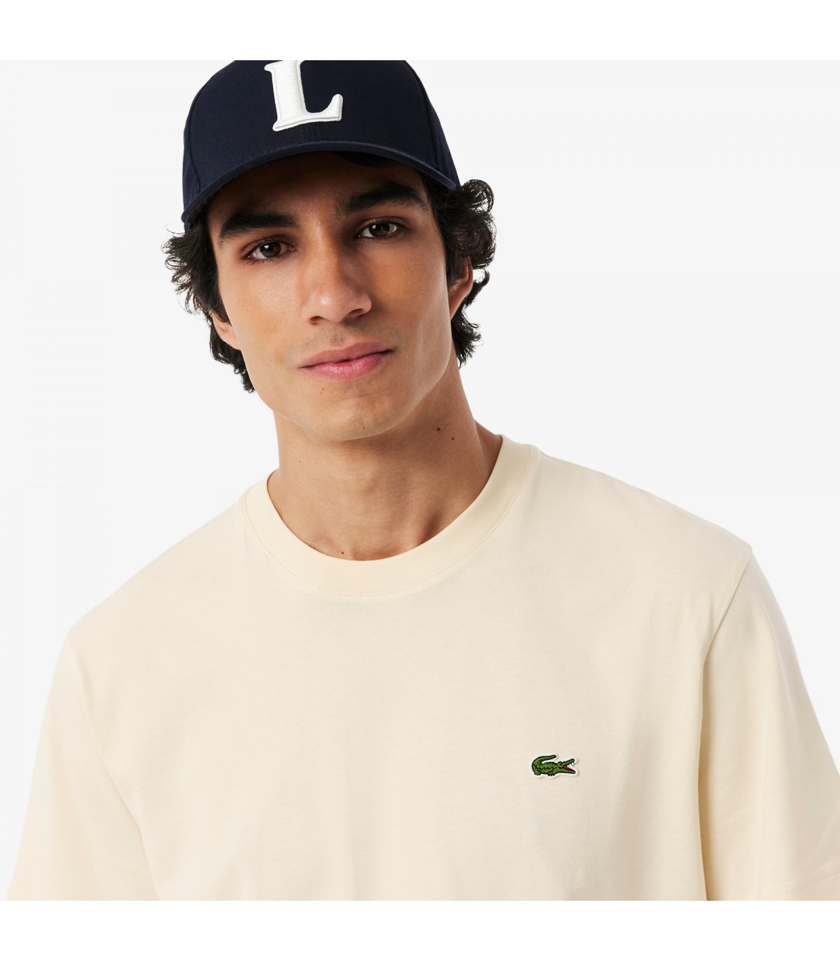 Tee shirt mc lacoste 056naturelclair