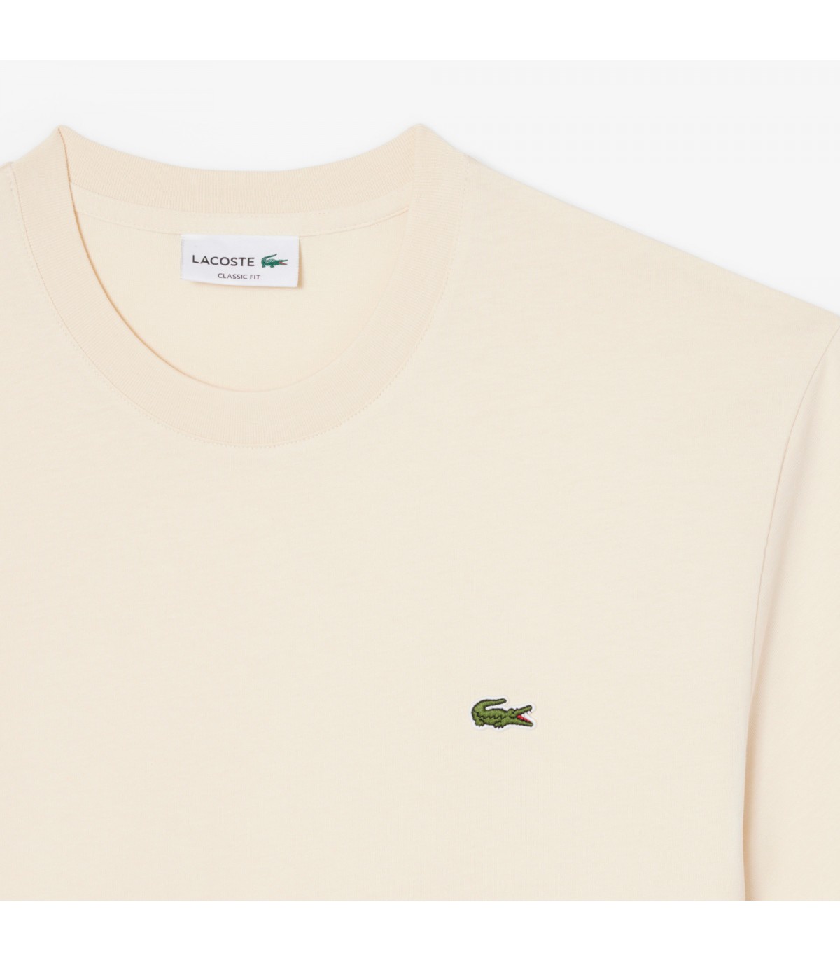 Tee shirt mc lacoste 056naturelclair