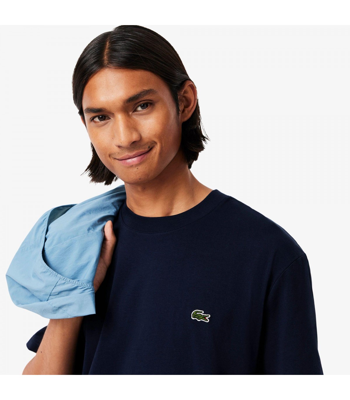 Tee shirt mc lacoste 166marine