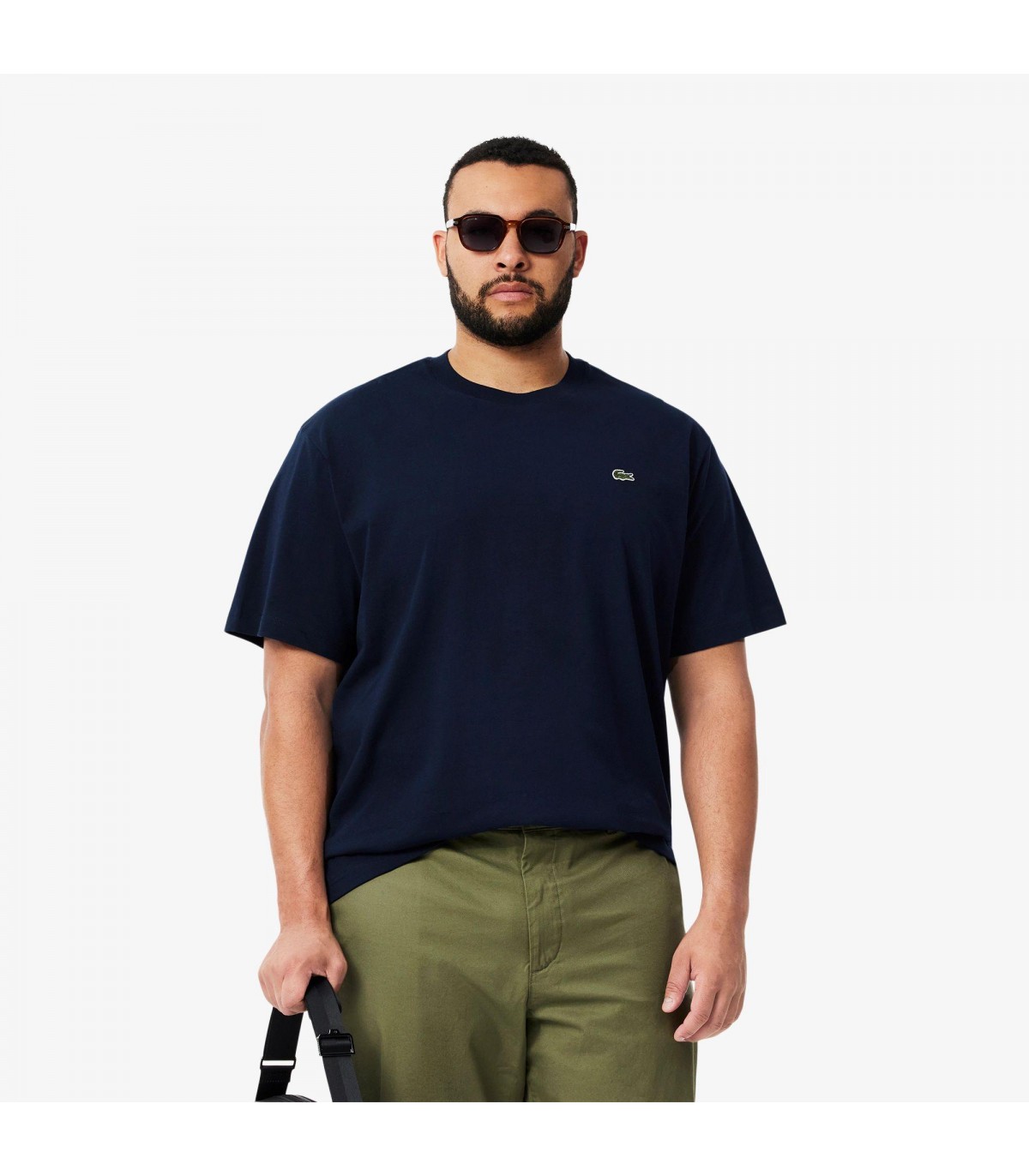 Tee shirt mc lacoste 166marine