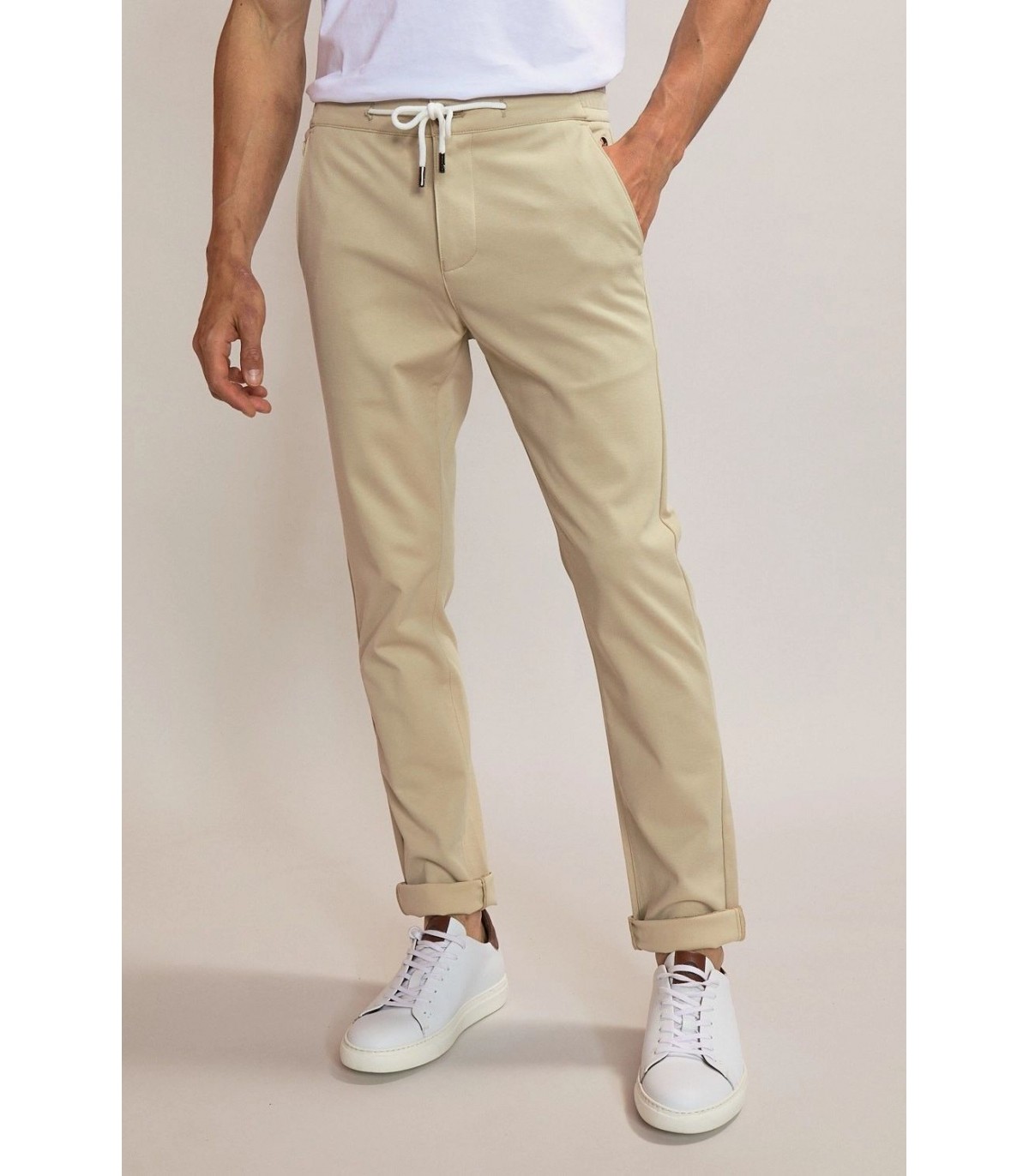 Pantalon chino benson & cherry beige