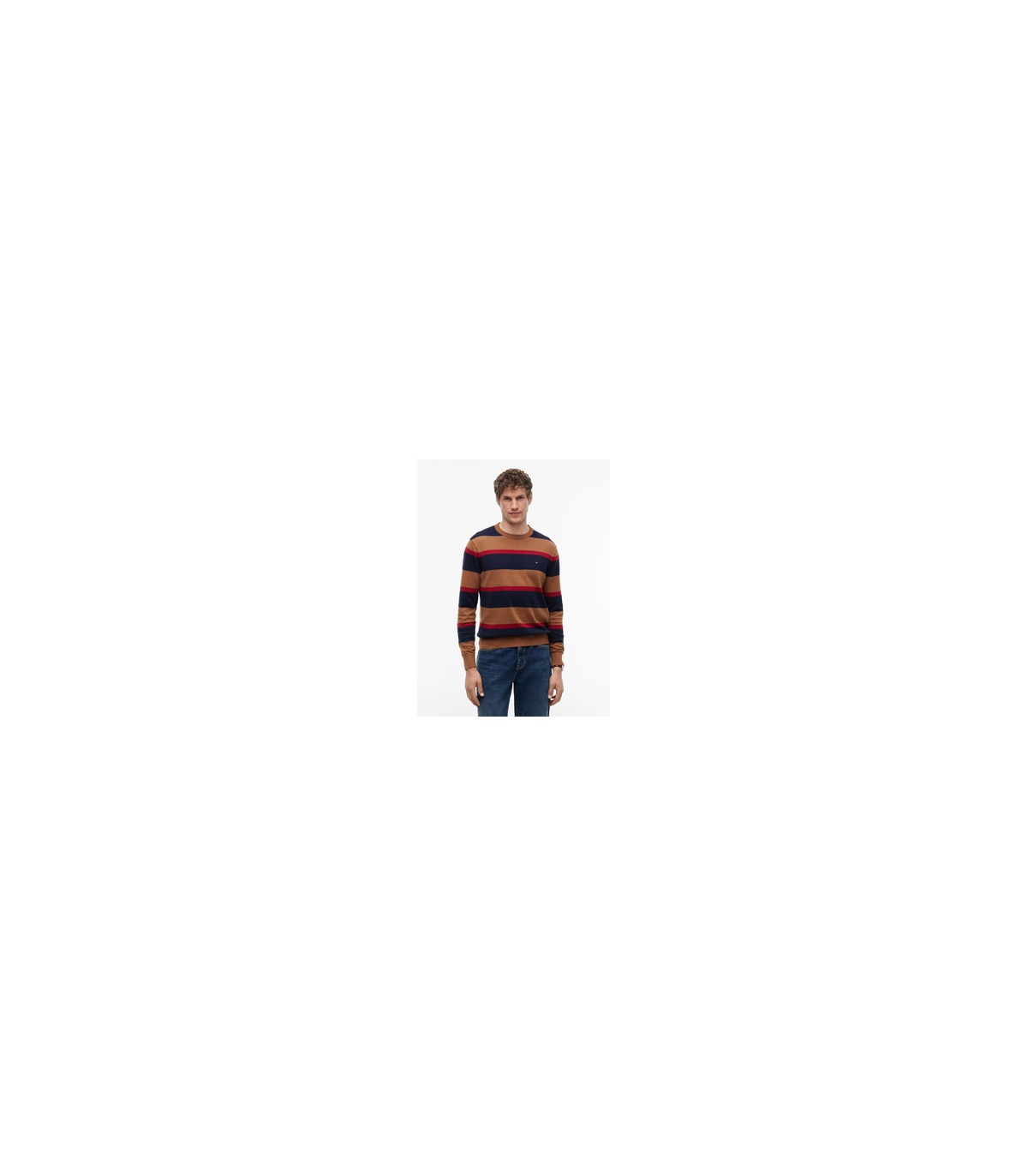 Pull col rond tommy menswear 0a6navy/rega