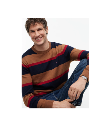 Pull col rond tommy menswear 0a6navy/rega