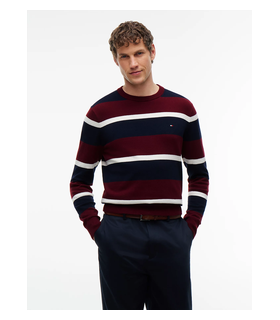 Pull col rond tommy menswear 0a7burg/navy
