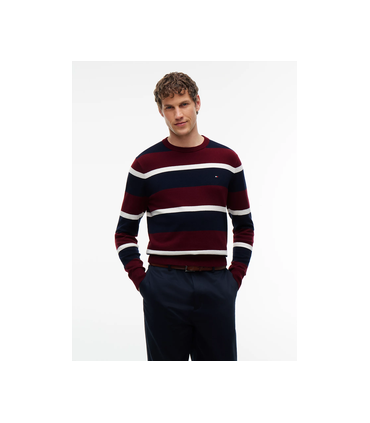 Pull col rond tommy menswear 0a7burg/navy