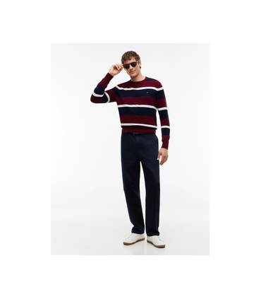 Pull col rond tommy menswear 0a7burg/navy