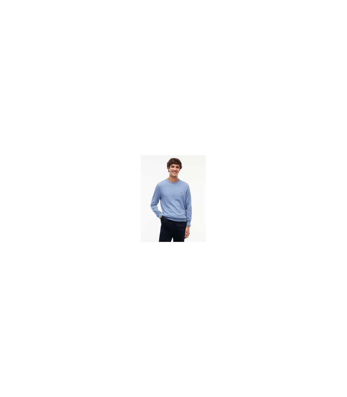 Pull col rond tommy menswear c2bbriskblue